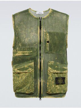 Stone Island Mesh Ripstop Vest. Size large